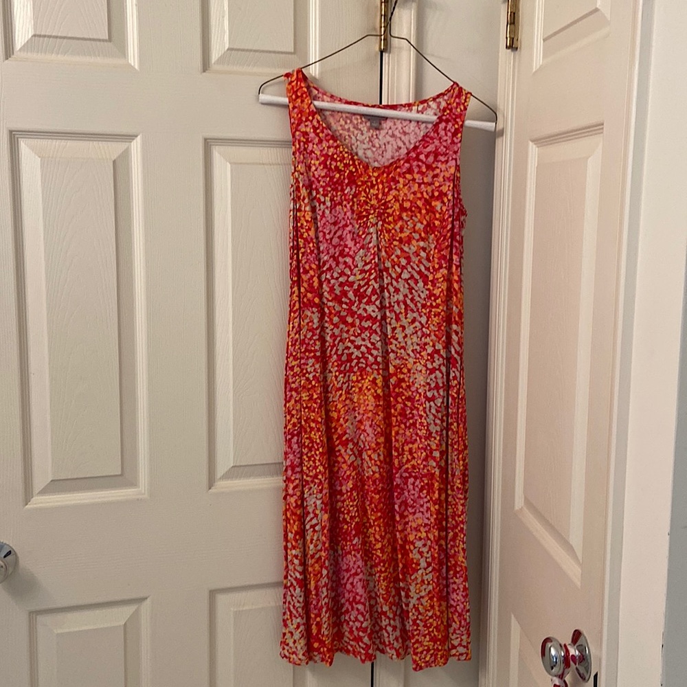 J. Jill sleeveless dress size 6 multicolored.